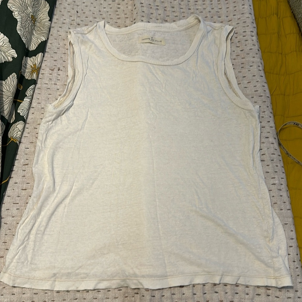 Imogene & Willie Cotton/Linen sleeveless tank